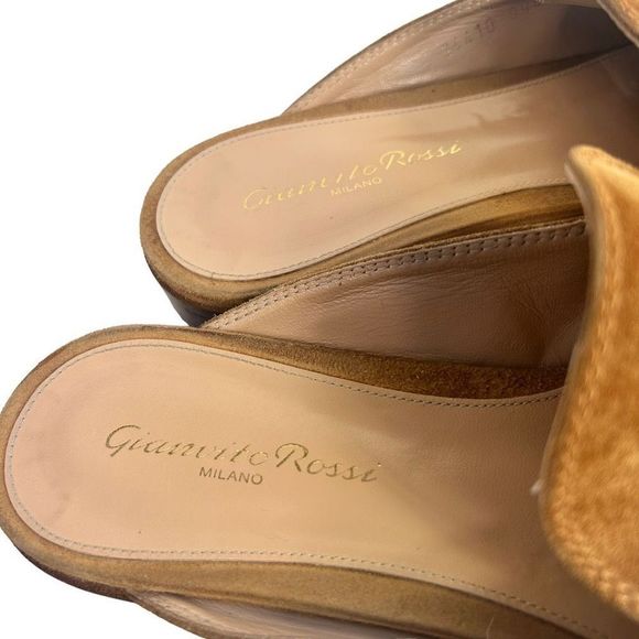 Gianvito Rossi Tan Suede Loafers - Picture 3 of 6